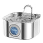 Stainless Steel Smart Pet Water Dispenser with Automatic Circulation and Filtration, Large Capacity Feeder for Cats and Dogs