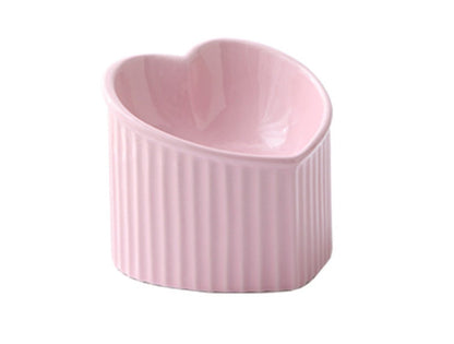 Pet Ceramic Bowl W/Inclined Mouth Practical Daily Indoor Product