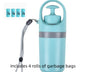Portable Lightweight Dog Pooper Scooper With Built-in Poop Bag Dispenser Eight-claw Shovel For Pet Toilet Picker Pet Products