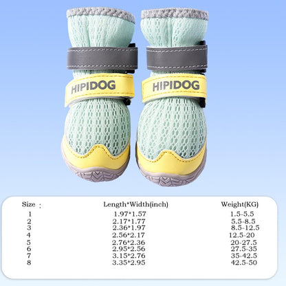 4PCS Dog Shoes For Large Small Medium Dogs