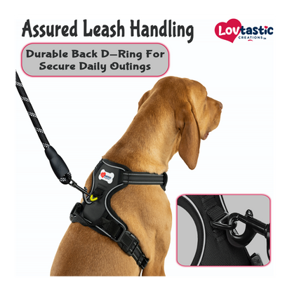 Lovtastic Creations™ No-Pull Dog Harness - with Strong & Durable Dog Leash