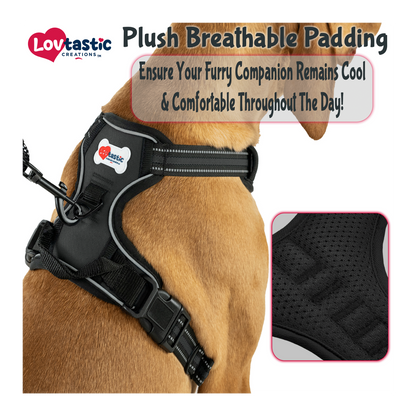 Lovtastic Creations™ No-Pull Dog Harness - with Strong & Durable Dog Leash