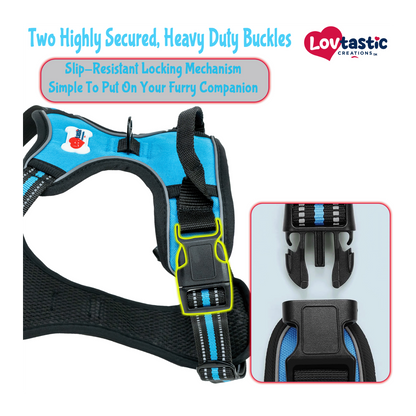 Lovtastic Creations™ No-Pull Dog Harness - with Strong & Durable Dog Leash