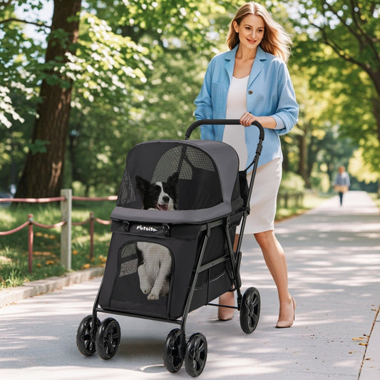 Dog Stroller for Medium Small Senior Elderly Dogs