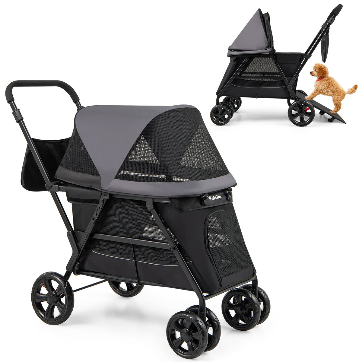 Dog Stroller for Medium Small Senior Elderly Dogs