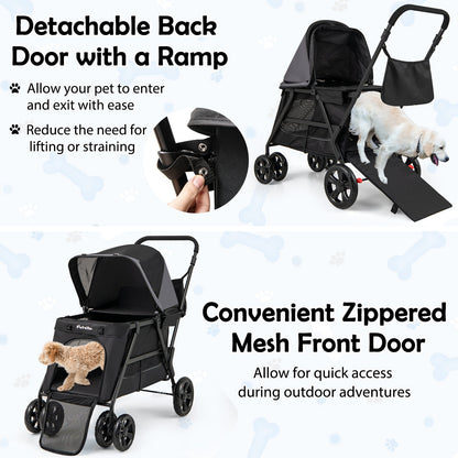Dog Stroller for Medium Small Senior Elderly Dogs