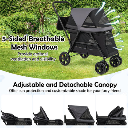 Dog Stroller for Medium Small Senior Elderly Dogs