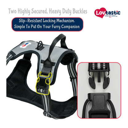 Lovtastic Creations™ No-Pull Dog Harness - with Strong & Durable Dog Leash