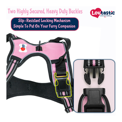 Lovtastic Creations™ No-Pull Dog Harness - with Strong & Durable Dog Leash