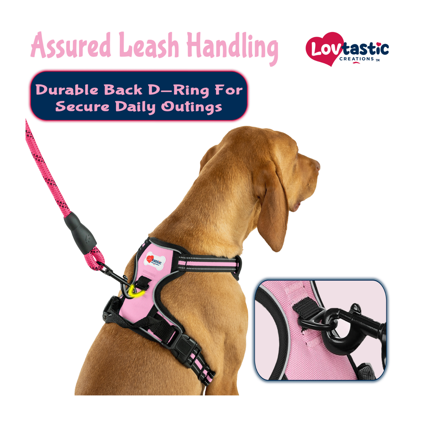 Lovtastic Creations™ No-Pull Dog Harness - with Strong & Durable Dog Leash