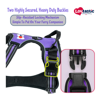 Lovtastic Creations™ No-Pull Dog Harness - with Strong & Durable Dog Leash