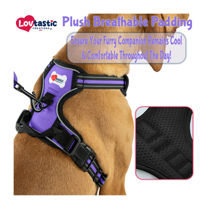 Lovtastic Creations™ No-Pull Dog Harness - with Strong & Durable Dog Leash