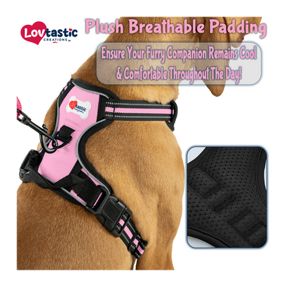 Lovtastic Creations™ No-Pull Dog Harness - with Strong & Durable Dog Leash