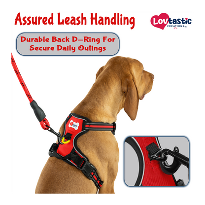 Lovtastic Creations™ No-Pull Dog Harness - with Strong & Durable Dog Leash