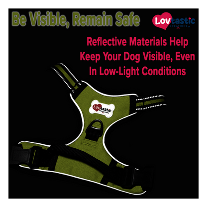 Lovtastic Creations™ No-Pull Dog Harness - with Strong & Durable Dog Leash