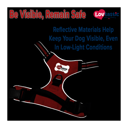 Lovtastic Creations™ No-Pull Dog Harness - with Strong & Durable Dog Leash