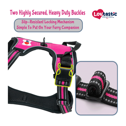Lovtastic Creations™ No-Pull Dog Harness - with Strong & Durable Dog Leash