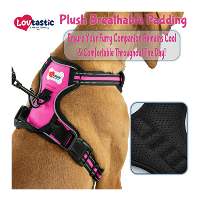 Lovtastic Creations™ No-Pull Dog Harness - with Strong & Durable Dog Leash