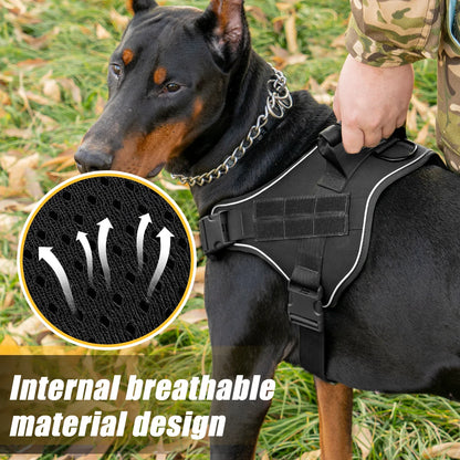 Tactical Dog Harness Pet Doberman Pinscher Pet Training Vest Dog Harness