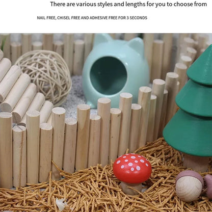Hamster Wooden Bridge Bendable Climbing Habitat Accessory