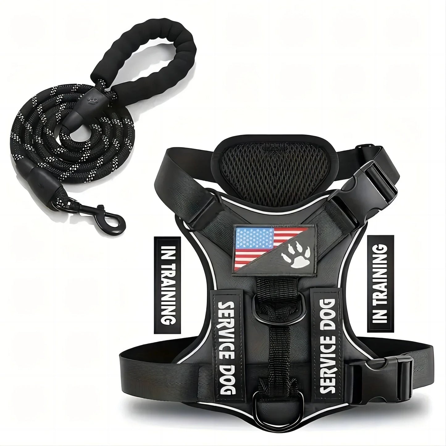 Dog Harness And Leash Set, Escape Proof No Pull Dog Vest Harness