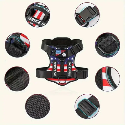 Dog Harness And Leash Set, Escape Proof No Pull Dog Vest Harness