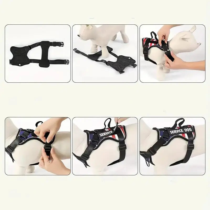 Dog Harness And Leash Set, Escape Proof No Pull Dog Vest Harness