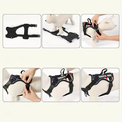 Dog Harness And Leash Set, Escape Proof No Pull Dog Vest Harness