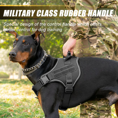 Tactical Dog Harness Pet Doberman Pinscher Pet Training Vest Dog Harness