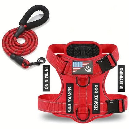 Dog Harness And Leash Set, Escape Proof No Pull Dog Vest Harness