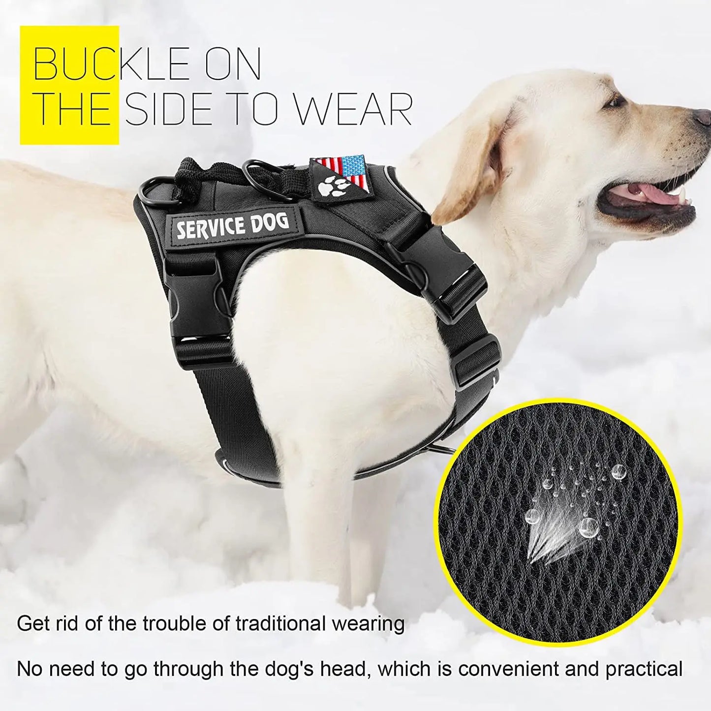 Dog Harness And Leash Set, Escape Proof No Pull Dog Vest Harness