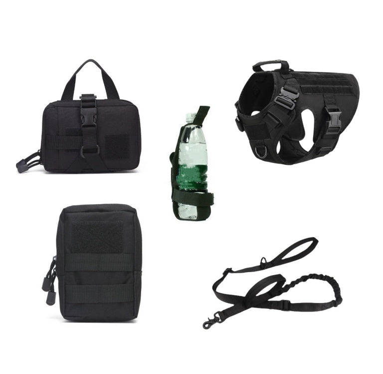 Tactical Pet K9 Training Vest Harness And Leash Set