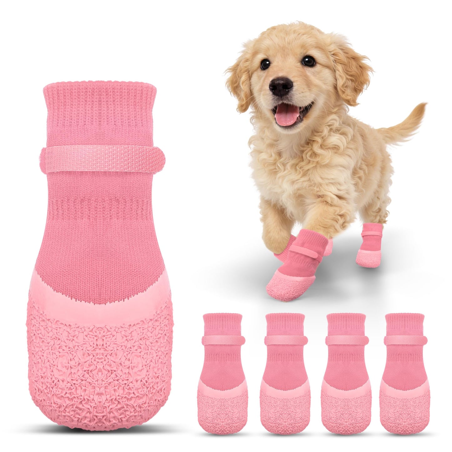 Anti Slip Dog Socks For Hardwood Floors To Prevent Licking Paws, Dog Shoes