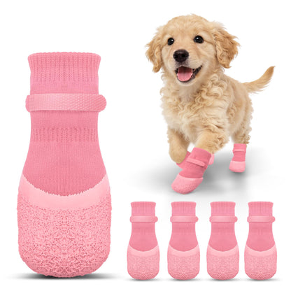 Anti Slip Dog Socks For Hardwood Floors To Prevent Licking Paws, Dog Shoes