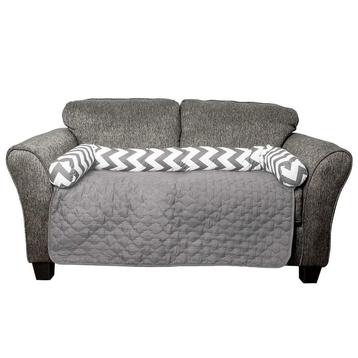 Chevron Reversible Quilted Pet Bed Chair Cover - Assorted Sizes