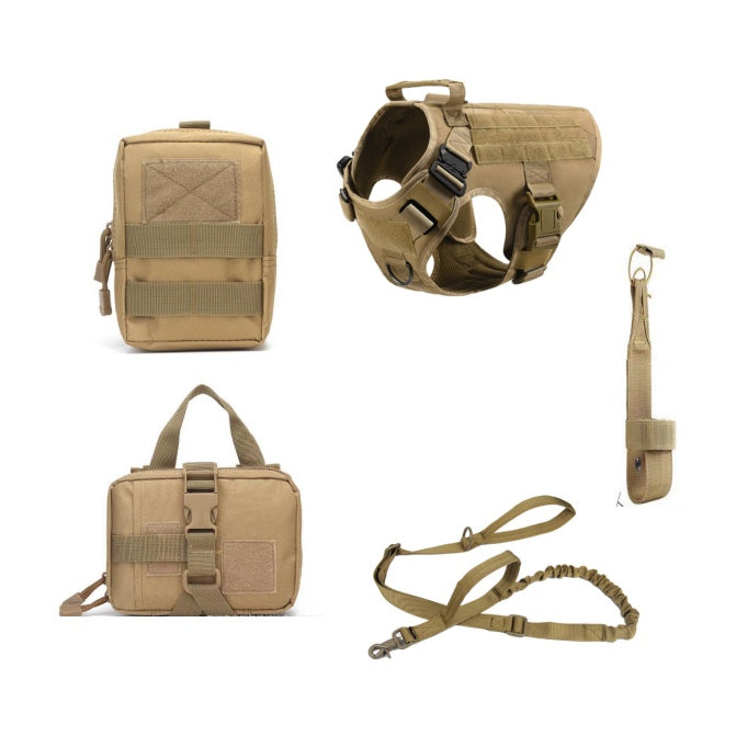 Tactical Pet K9 Training Vest Harness And Leash Set
