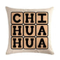 Pet Dog Elegant Design Linen Cotton Throw Pillow Covers Dog Pattern Cotton Throw Pillow Covers Car Sofa Cushion Cover Pillowcases Couch Cushion Cover Home Sofa Bed Decorative Pillows