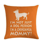 Pet Dog Elegant Design Linen Cotton Throw Pillow Covers Dog Pattern Cotton Throw Pillow Covers Car Sofa Cushion Cover Pillowcases Couch Cushion Cover Home Sofa Bed Decorative Pillows