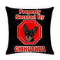 Pet Dog Elegant Design Linen Cotton Throw Pillow Covers Dog Pattern Cotton Throw Pillow Covers Car Sofa Cushion Cover Pillowcases Couch Cushion Cover Home Sofa Bed Decorative Pillows