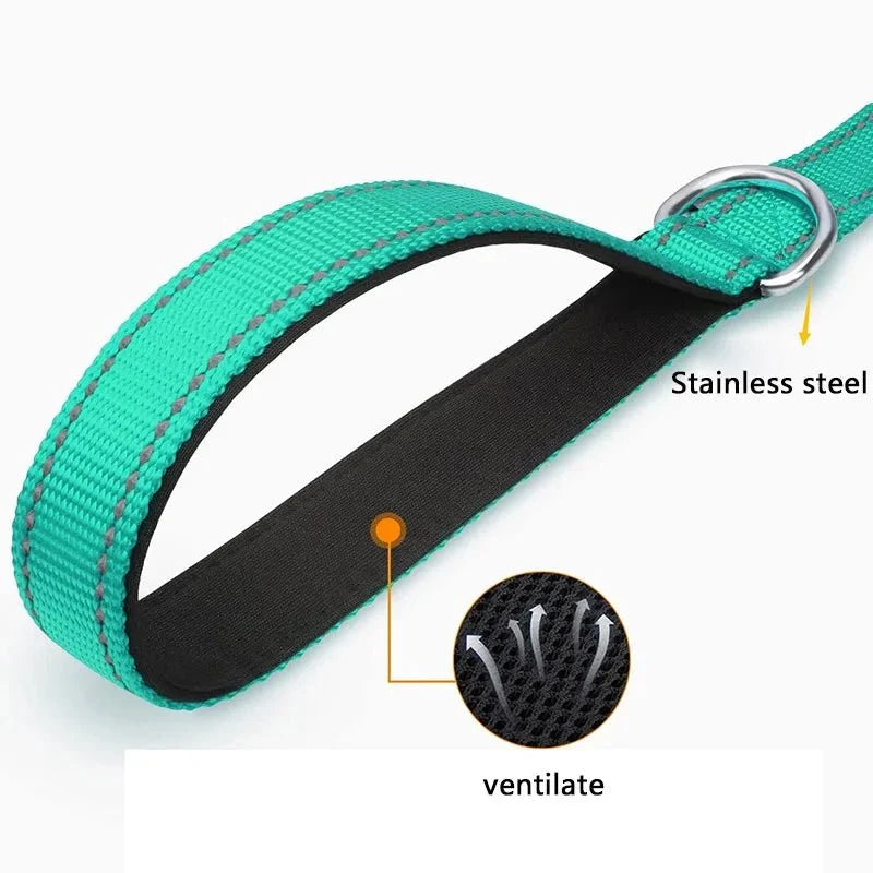 Reflective Pet Leash | Adjustable Polyester Lead Strap