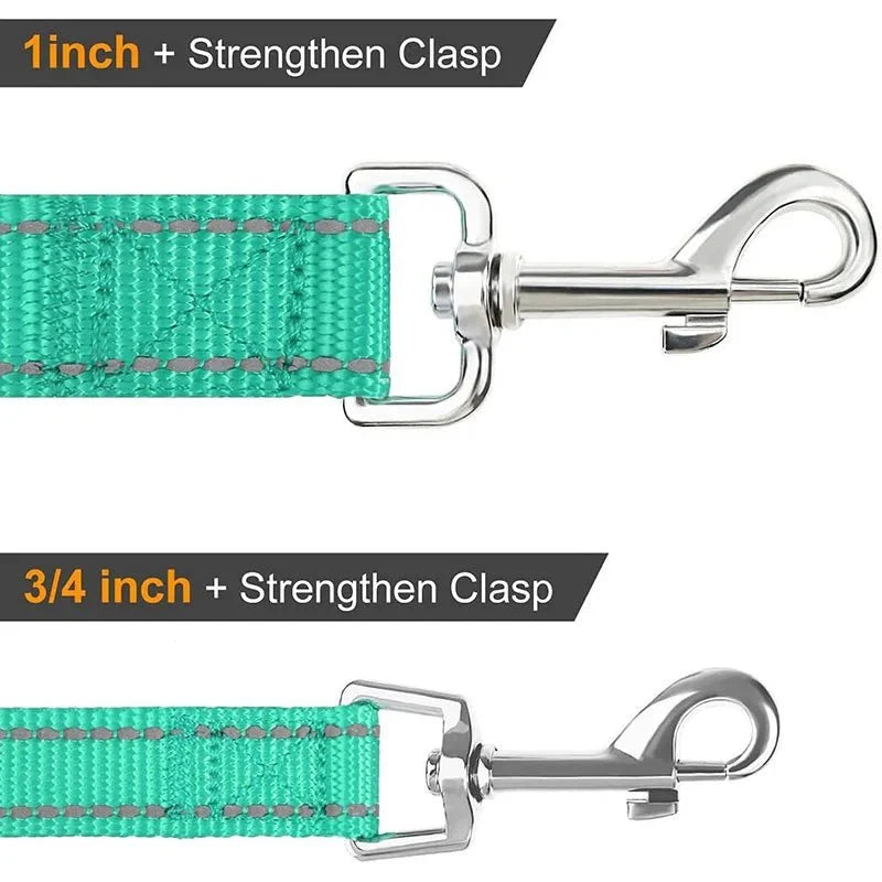 Reflective Pet Leash | Adjustable Polyester Lead Strap