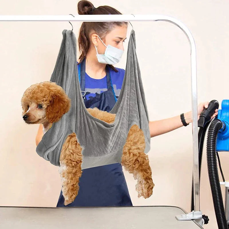 Portable Pet Dog Cat Grooming Hanging Hammock Harness