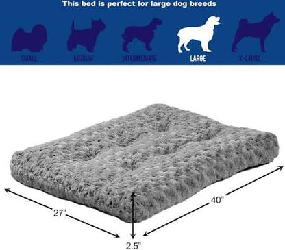 Midwest Ombre Swirl Pet Bed Gray 40x27 Fits 42"Crate